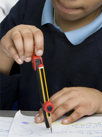 Child
               with compass