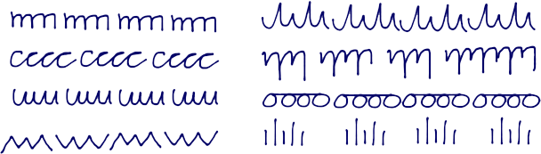 Handwriting pattern